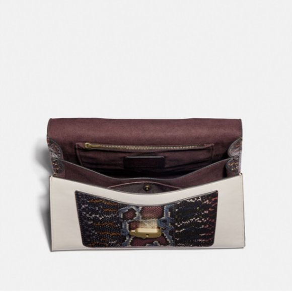 ❤️SOLD❤️ Coach Tabby Top Handle In Colorblock Snakeskin - Picture 12 of 13